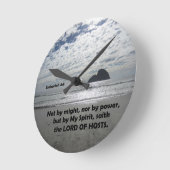 Zech. 4:6 Niet bij machte, noch bij machte, Ronde Klok (Hoek)