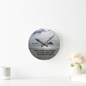 Zech. 4:6 Niet bij machte, noch bij machte, Ronde Klok (Huis)