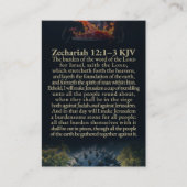 Zechariah 12:1-10 and Psalm 122:6 KJV Card Visitekaartje (Voorkant)