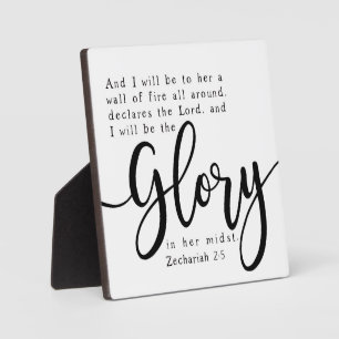 Zechariah 2:5 Bijbelse Scriptplank Farmhouse Fotoplaat