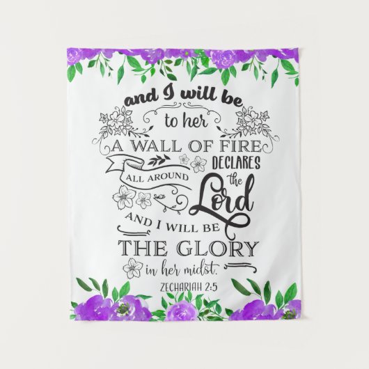 Zechariah 2:5 wandkleed (Voorkant)