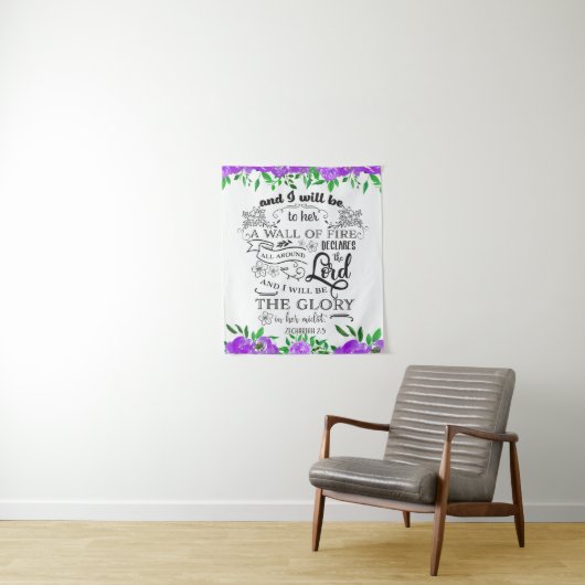 Zechariah 2:5 wandkleed (In situ)