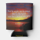 Zechariah 4:6 NIET DOOR MIGHT Inspirerend Manuscri Blikjeskoeler (Voorkant)