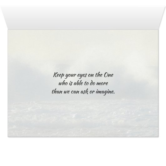 Zechariah 4:6 van My Spirit zegt de Kaart van de H (Binenzijde Horizontaal (Onderkant))