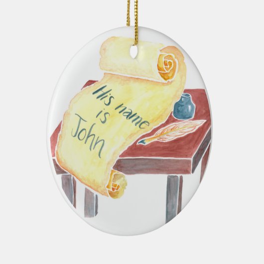 Zechariah & Elizabeth Jesse Tree Keramisch Ornament (Rechts)