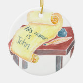 Zechariah & Elizabeth Jesse Tree Keramisch Ornament (Voorkant)