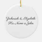 Zechariah & Elizabeth Jesse Tree Keramisch Ornament (Achterkant)