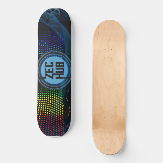 ZecHub Deck v1 Persoonlijk Skateboard (Voorkant)