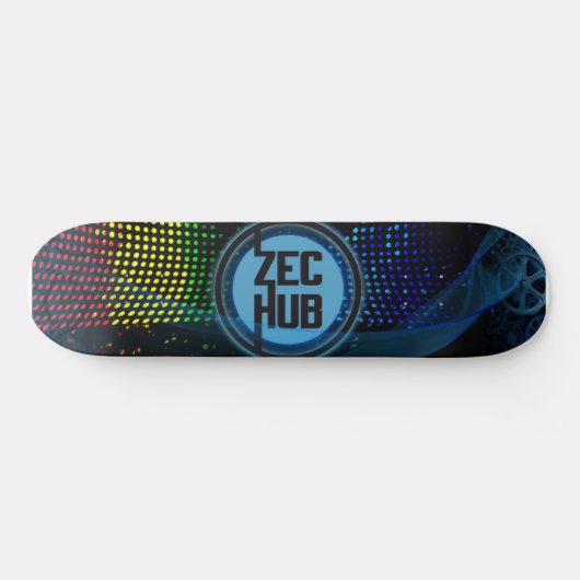 ZecHub Deck v1 Persoonlijk Skateboard (Horizontaal)