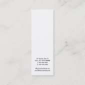 Zed Crossbones Mini Visitekaartje (Achterkant)