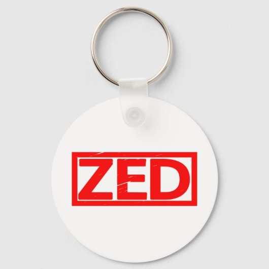 Zed Stamp Sleutelhanger (Voorkant)