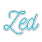 Zed Sticker (Voorkant)