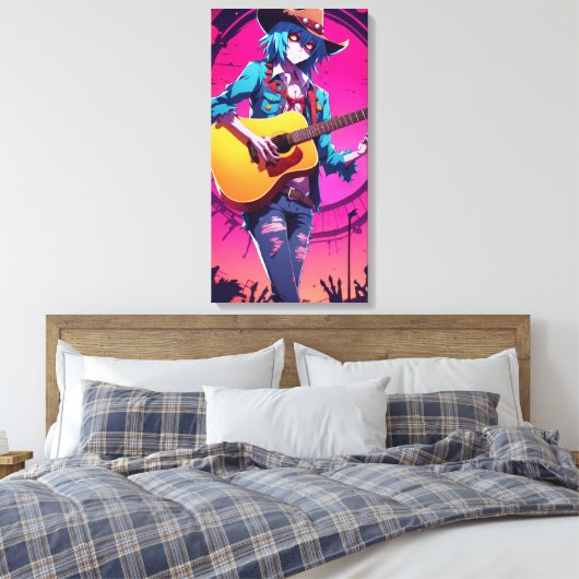 Zed Walker Canvas Afdruk (Insitu (Slaapkamer))