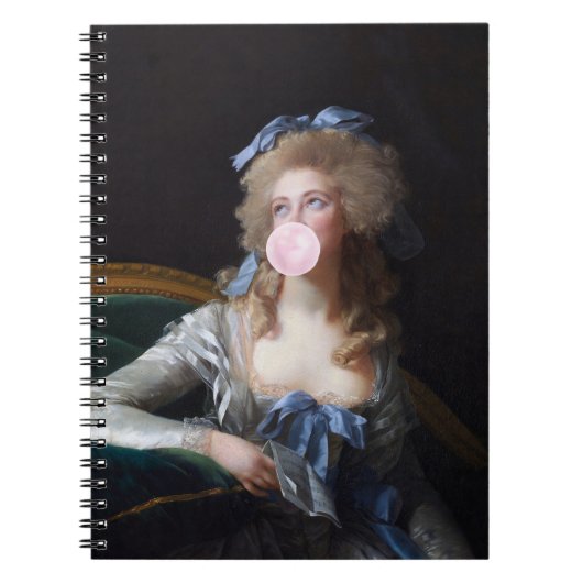 Zedig met Roze Bubble Gum Notitieboek (Voorkant)