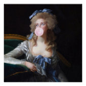 Zedig met Roze Bubble Gum Perfect Poster (Voorkant)
