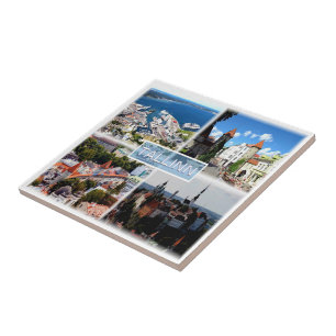 zEE005 TALLINN, Oude Stad, Haven, Estland Tegeltje