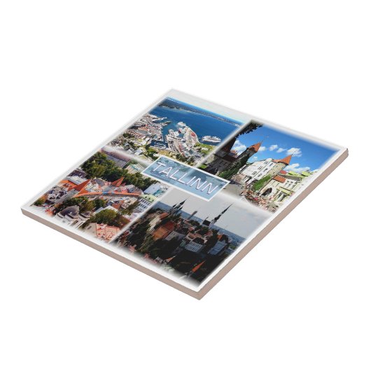 zEE005 TALLINN, Oude Stad, Haven, Estland Tegeltje (Zijkant)