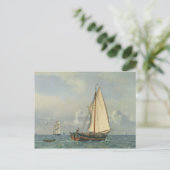 Zee 1831 briefkaart (Staand voorkant)