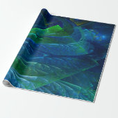 Zee 3D Abstract Cadeaupapier (Uitgerold)