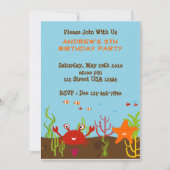 Zee - 5x7 partijuitnodiging kaart (Voorkant)