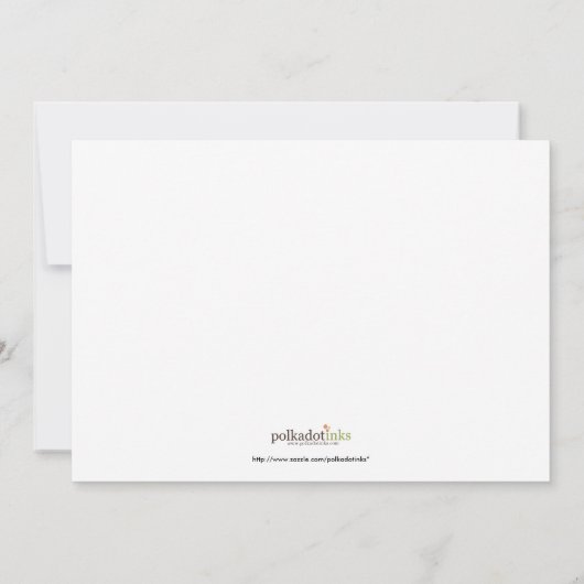 Zee - 5x7 partijuitnodiging kaart (Achterkant)