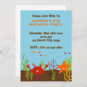 Zee - 5x7 partijuitnodiging kaart (Voorkant / Achterkant)