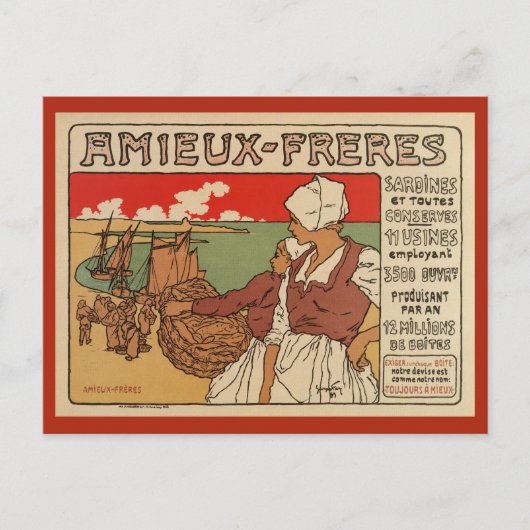  zee adverteren vis briefkaart (Voorkant)