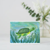 Zee afbeelding briefkaart (Staand voorkant)