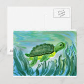 Zee afbeelding briefkaart (Voorkant / Achterkant)