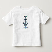 Zee Anchor Ahoy 7 feet onder Keel Kinder Shirts (Voorkant)