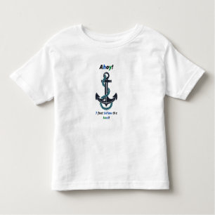 Zee Anchor Ahoy 7 feet onder Keel Kinder Shirts