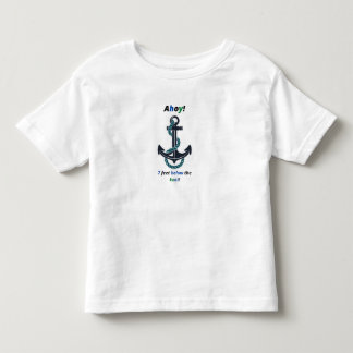Zee Anchor Ahoy 7 feet onder Keel Kinder Shirts