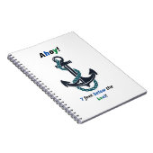 Zee Anchor Ahoy 7 feet onder Keel Notitieboek (Rechterzijde)