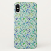 Zee Anchors en hellingspatroon Case-Mate iPhone Case (Achterkant)