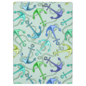 Zee Anchors en hellingspatroon Klembord (Achterkant)