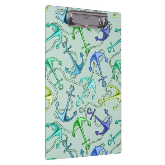 Zee Anchors en hellingspatroon Klembord (Rechts)