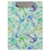 Zee Anchors en hellingspatroon Klembord (Voorkant)