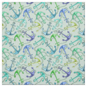 Zee Anchors en hellingspatroon Stof (Swatch)