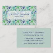 Zee Anchors en hellingspatroon Visitekaartje (Voorkant / Achterkant)