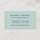 Zee Anchors en hellingspatroon Visitekaartje (Achterkant)