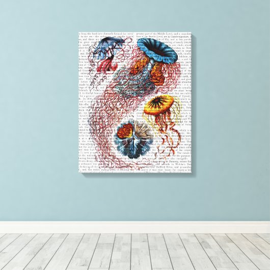 Zee Anemone Canvas Afdruk (Insitu (Houten vloer))