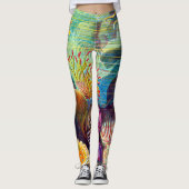 Zee Anemone - Ernst Haeckel Leggings (Voorkant)