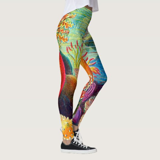 Zee Anemone - Ernst Haeckel Leggings (Rechts)