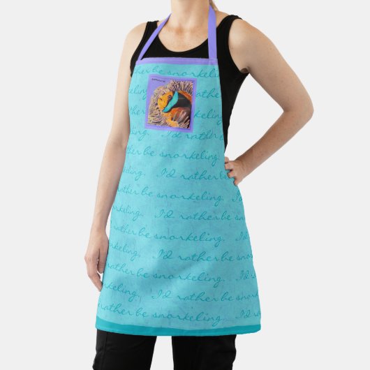 Zee Anemone Fish Snorkeling All-Over Print Apron Schort (Insitu)