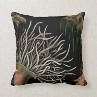 Zee Anemone Nautical Design Black Pillow Coastal Kussen