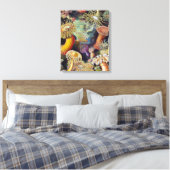 Zee Anemone Wetenschappelijke Natuur Oceaan Canvas Afdruk (Insitu (Slaapkamer))