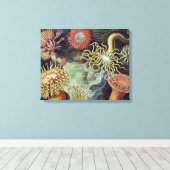 Zee Anemone Wetenschappelijke Natuur Oceaan Canvas Afdruk (Insitu (Houten vloer))