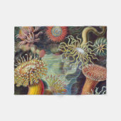 Zee Anemone Wetenschappelijke Natuur Oceaan Fleece Deken (Voorkant (Horizontaal))