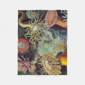 Zee Anemone Wetenschappelijke Natuur Oceaan Fleece Deken (Voorkant)