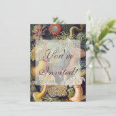 Zee Anemone Wetenschappelijke Natuur Oceaan Kaart (Staand voorkant)